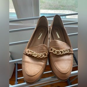 Women’s Billini Loafers — Size 8.5 — Tan with Gold Detail